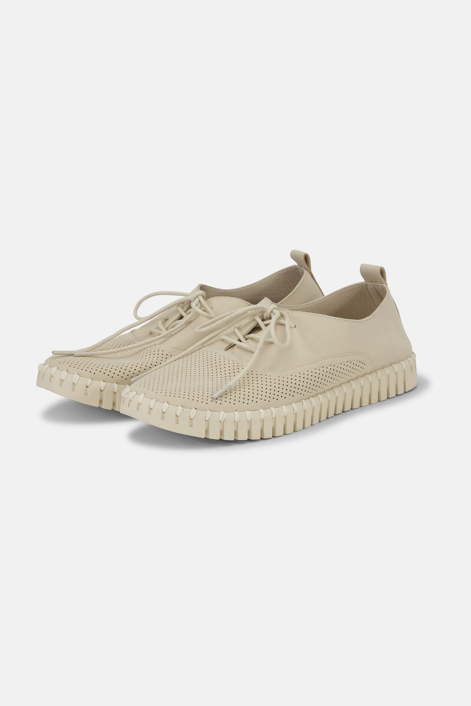 Herresko Med Snørebånd - Kit Pearled Ivory